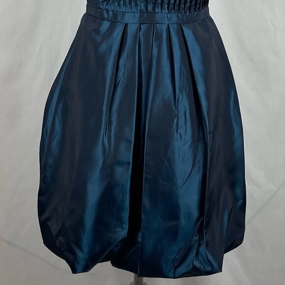 Max And Cleo Metallic Blue BalletCore Party Event Balloon Hem Dress NWOT Size 6 - Picture 4 of 13